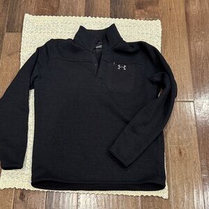 Under Armour Men's Zip-Up Black Sweater